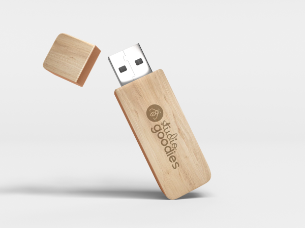 Clé USB en bois — "WOODY"