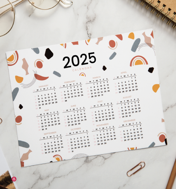 Un calendrier aux multiples techniques de marquage pour un résultat impeccable !