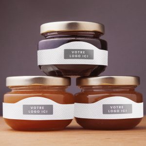 Pot de miel personnalisé, abeilles Françaises Made In France